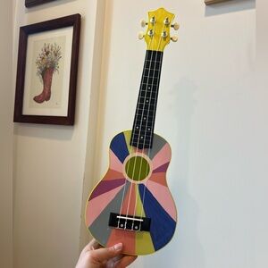 Anthropologie Rainbow Ukulele